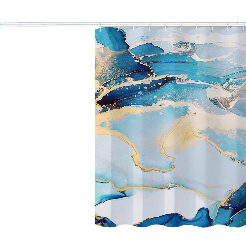 180x200cm Shower Curtain Set with Hooks 3D Marble Fabric Shower Liner Bottom Magnets 180x200cm Shower Curtain Set with Hooks 3D Marble Fabric Shower Liner Bottom Magnets